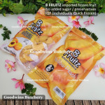 8Fruitz IQF frozen fruit PEACH YELLOW WEDGES 8 Fruitz 500g